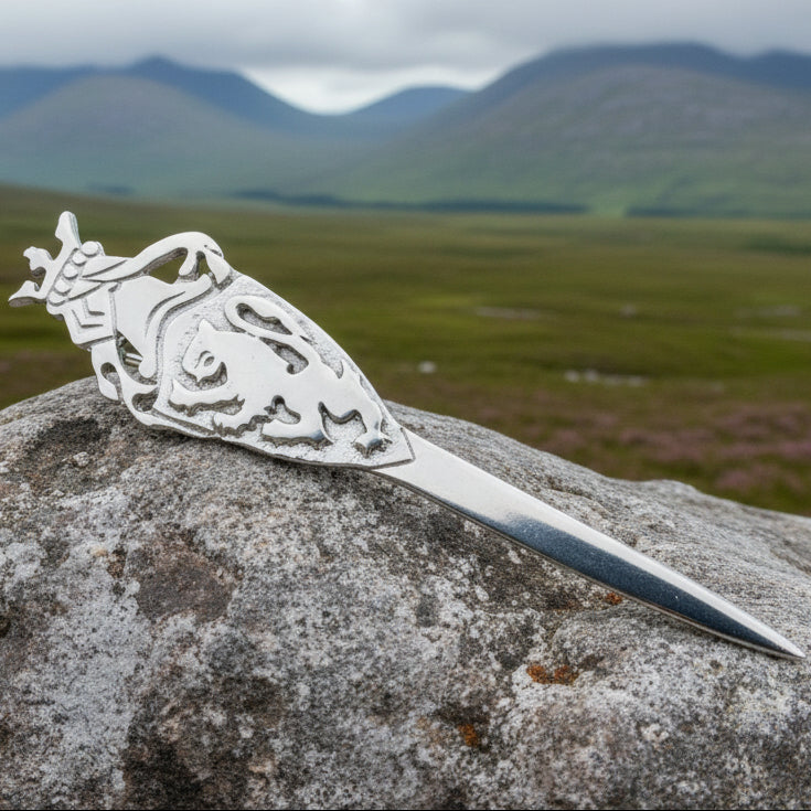 Lion Sword Kilt Pin, Celtic Jewelry, Scotland Jewelry, Groom Gift, Bagpiper Gift, Dad Gift, Gift for Him, Fireman Gift, Police Gift