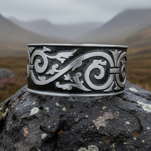 Celtic Knot Bracelet, Celtic Jewelry, Gothic Bangle Bracelet, Scotland Jewelry, Ireland Jewelry, Celtic Cuff, Wife Gift, Girlfriend Gift