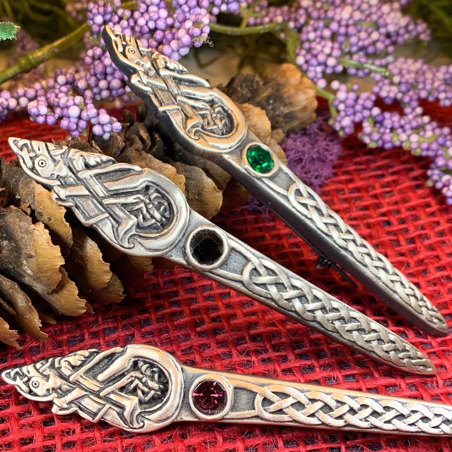 Celtic Dog Kilt Pin - Handmade in Scotland — view 2