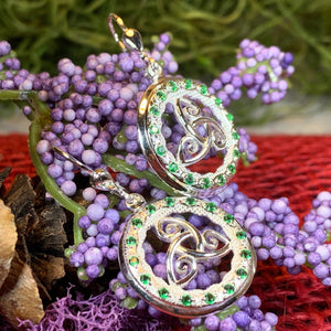 Trinity Knot Earrings, Celtic Jewelry, Irish Jewelry, Bridal Jewelry, Anniversary Gift, Mom Gift, Wife Gift, Ireland Gift, Scotland Jewelry