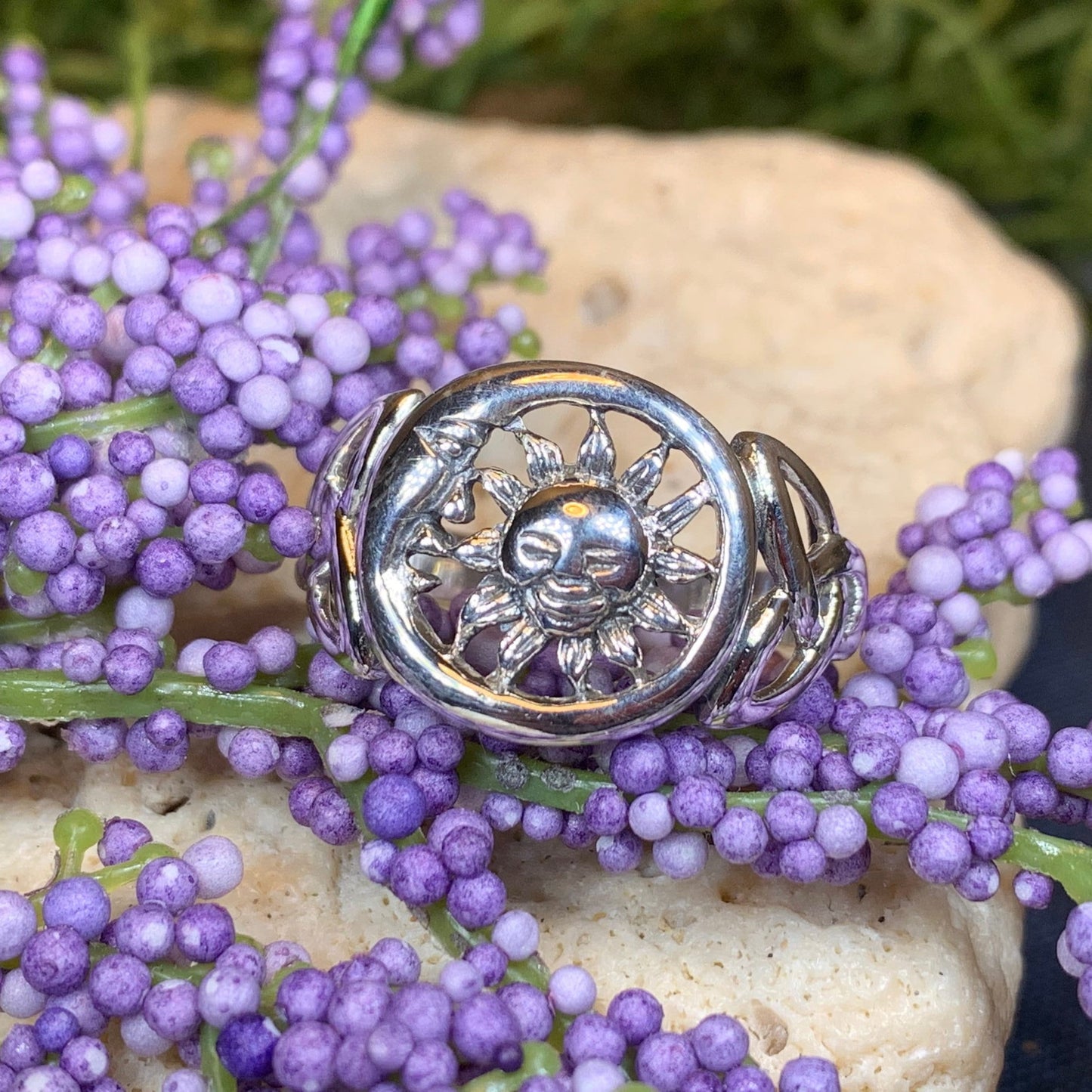 Celtic Sky Moon Ring — view 6