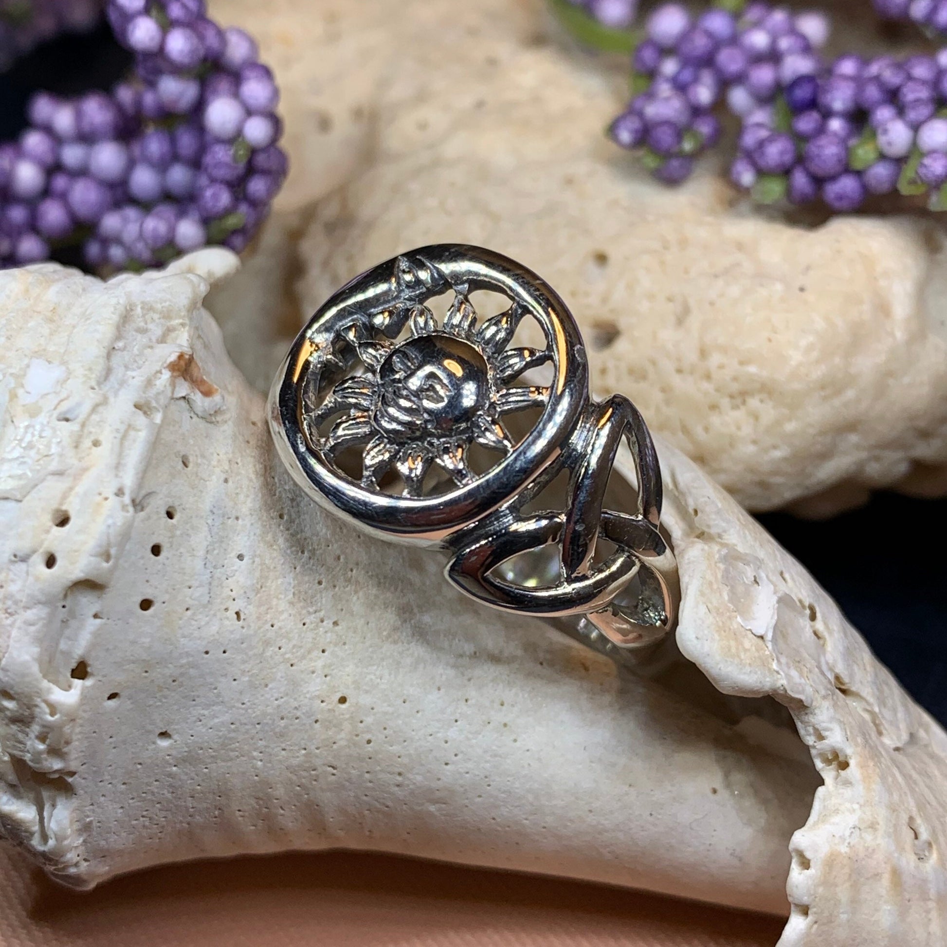 Celtic Sky Moon Ring — view 9
