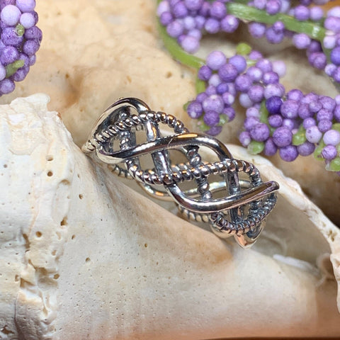 Load image into Gallery viewer, Celtic Knot Ring, Celtic Ring, Promise Ring, Silver Boho Ring, Irish Ring, Irish Dance Gift, Anniversary Gift, Bridal Ring, Wife Gift
