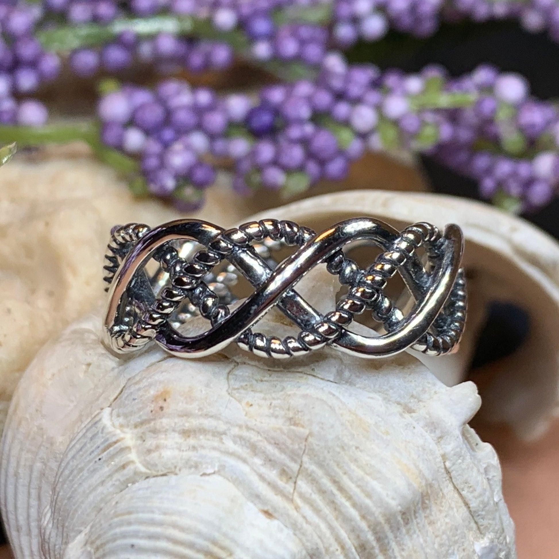 Celtic Knot Ring, Celtic Ring, Promise Ring, Silver Boho Ring, Irish Ring, Irish Dance Gift, Anniversary Gift, Bridal Ring, Wife Gift