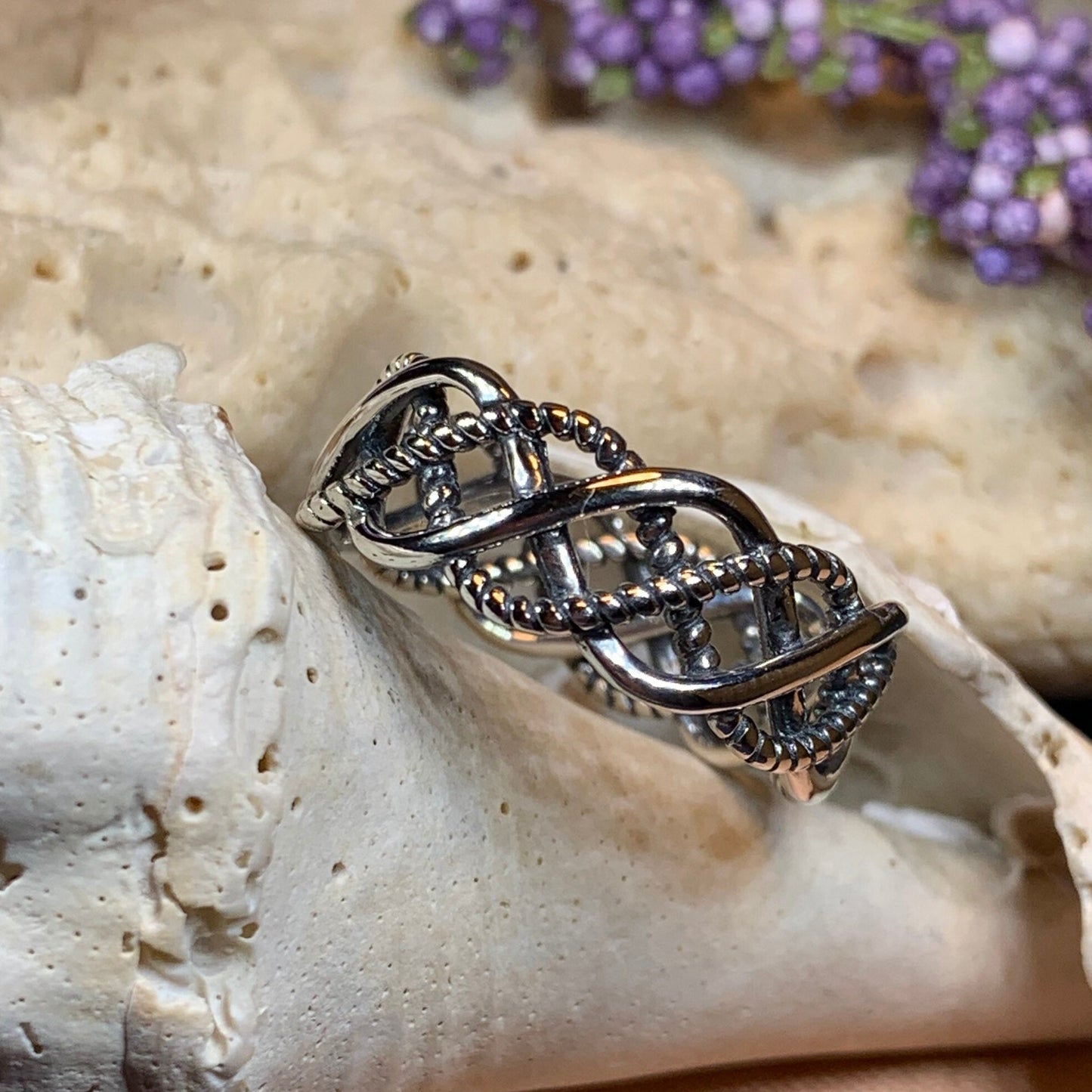 Celtic Knot Ring, Celtic Ring, Promise Ring, Silver Boho Ring, Irish Ring, Irish Dance Gift, Anniversary Gift, Bridal Ring, Wife Gift