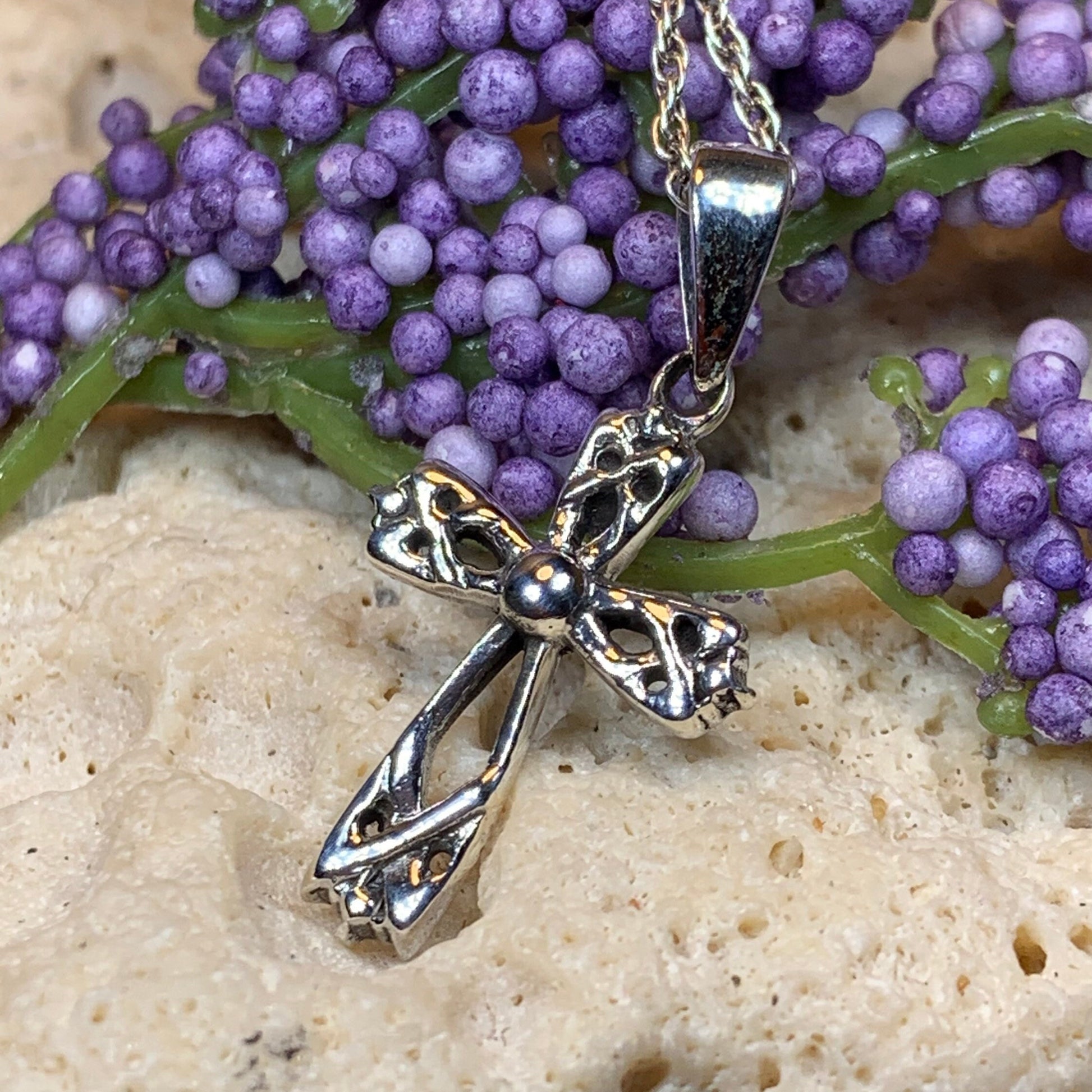 Purity Celtic Cross Necklace — view 2