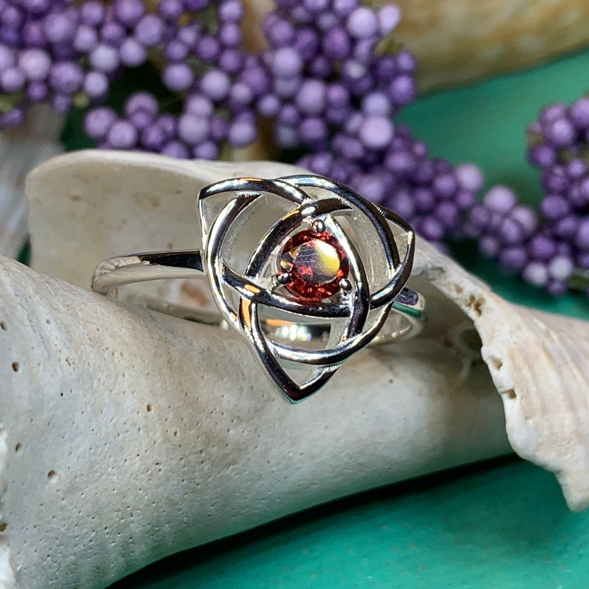 Lorinda Celtic Knot Ring — view 5