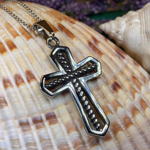 Celtic Cross Necklace, Cross Pendant, Confirmation Cross, Anniversary Gift, Communion Gift, Religious Jewelry, Spiritual Gift, Dad Gift