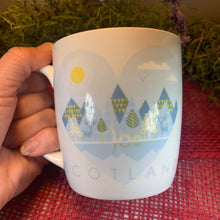 Load image into Gallery viewer, Scotland Mug, Scotland Gift, Scottish Mug, Ceramic Mug, Blue Mug, Outlander Gift, Coffee Mug Gift, Mom Gift, Dad Gift, Wife Gift

