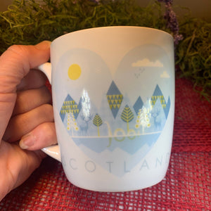 Scotland Mug, Scotland Gift, Scottish Mug, Ceramic Mug, Blue Mug, Outlander Gift, Coffee Mug Gift, Mom Gift, Dad Gift, Wife Gift