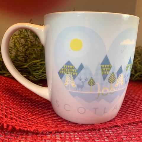 Load image into Gallery viewer, Scotland Mug, Scotland Gift, Scottish Mug, Ceramic Mug, Blue Mug, Outlander Gift, Coffee Mug Gift, Mom Gift, Dad Gift, Wife Gift
