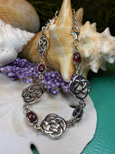 Load image into Gallery viewer, Celtic Knot Bracelet, Dara Knot Jewelry, Celtic Bracelet, Irish Jewelry, Five Fold Knot Bracelet, Scotland Gift, Wife Gift, Girlfriend Gift
