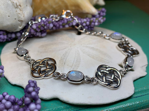 Load image into Gallery viewer, Celtic Knot Bracelet, Dara Knot Jewelry, Celtic Bracelet, Irish Jewelry, Five Fold Knot Bracelet, Scotland Gift, Wife Gift, Girlfriend Gift
