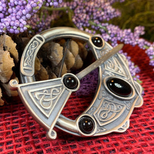 Celtic Brooch, Irish Pennanular Pin, Irish Jewelry, Tara Brooch, Celtic Pin, Ireland Gift, Plaid Pin, Tartan Pin, Wiccan Jewelry, Scarf Pin