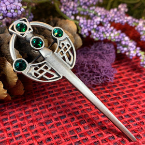 Celtic Kilt Pin, Celtic Jewelry, Irish Jewelry, Irish Dance Gift, Celtic Pin, Tara Brooch, Wiccan Jewelry, Ireland Kilt Pin, Pewter Brooch