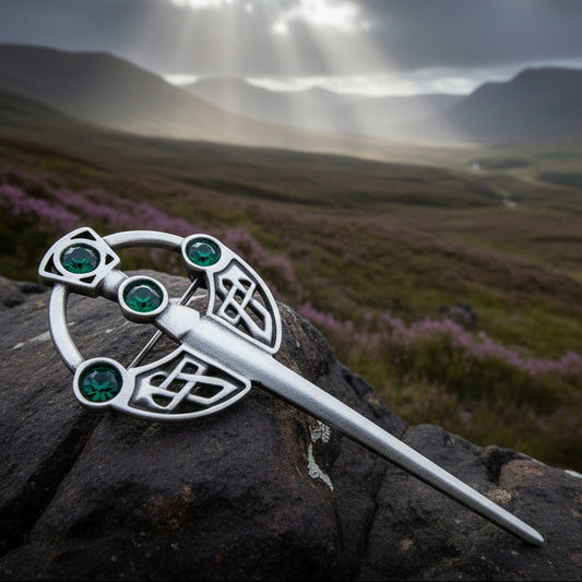 Celtic Kilt Pin, Celtic Jewelry, Irish Jewelry, Irish Dance Gift, Celtic Pin, Tara Brooch, Wiccan Jewelry, Ireland Kilt Pin, Pewter Brooch