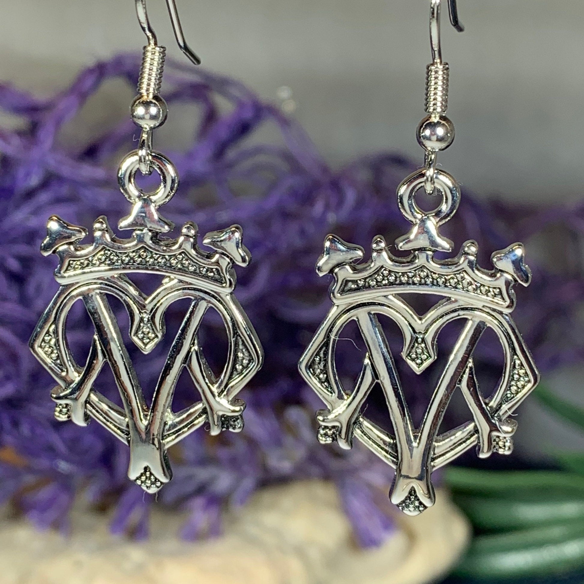 Luckenbooth Earrings, Scotland Earrings, Anniversary Gift, Heart Jewelry, Friend Gift, Girlfriend Jewelry, Celtic Jewelry, Outlander Jewelry