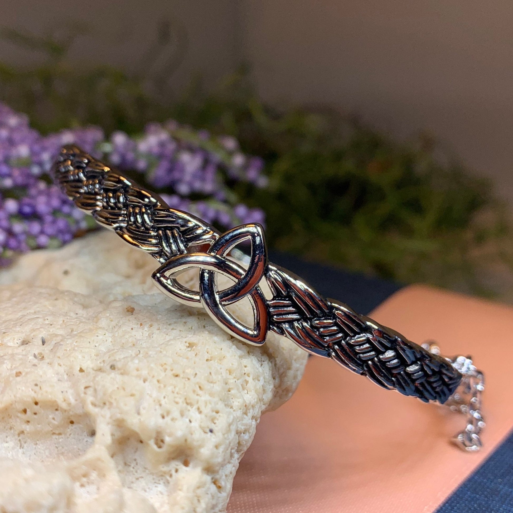 Trinity Knot Bangle Bracelet — view 5