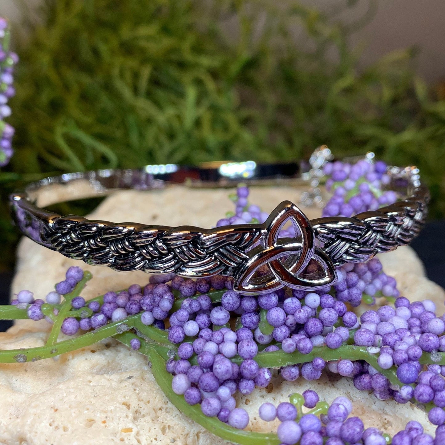 Trinity Knot Bangle Bracelet — view 6