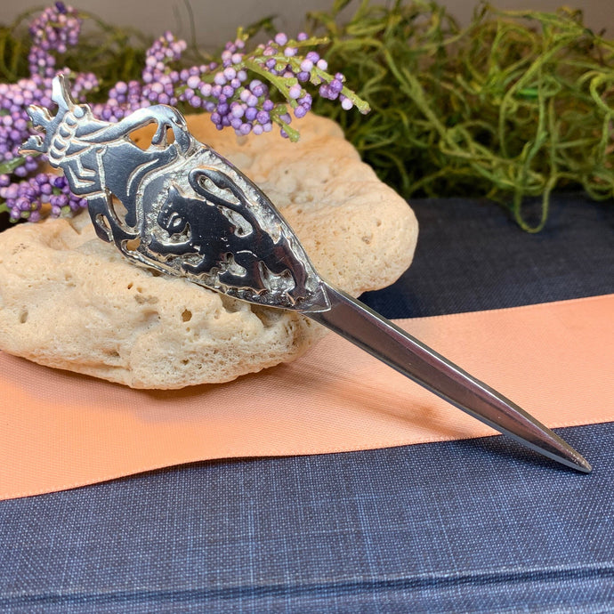 Lion Sword Kilt Pin, Celtic Jewelry, Scotland Jewelry, Groom Gift, Bagpiper Gift, Dad Gift, Gift for Him, Fireman Gift, Police Gift