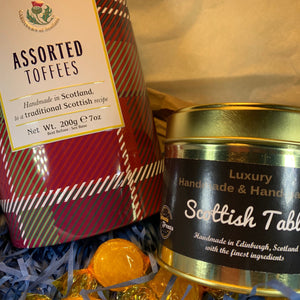 Scottish Toffee Tin, Scotland Gift Box, Scottish Tablet Tin, Scottish Gift Box, Outlander Gift, New Home Gift, Get Well Gift, Thank You Gift
