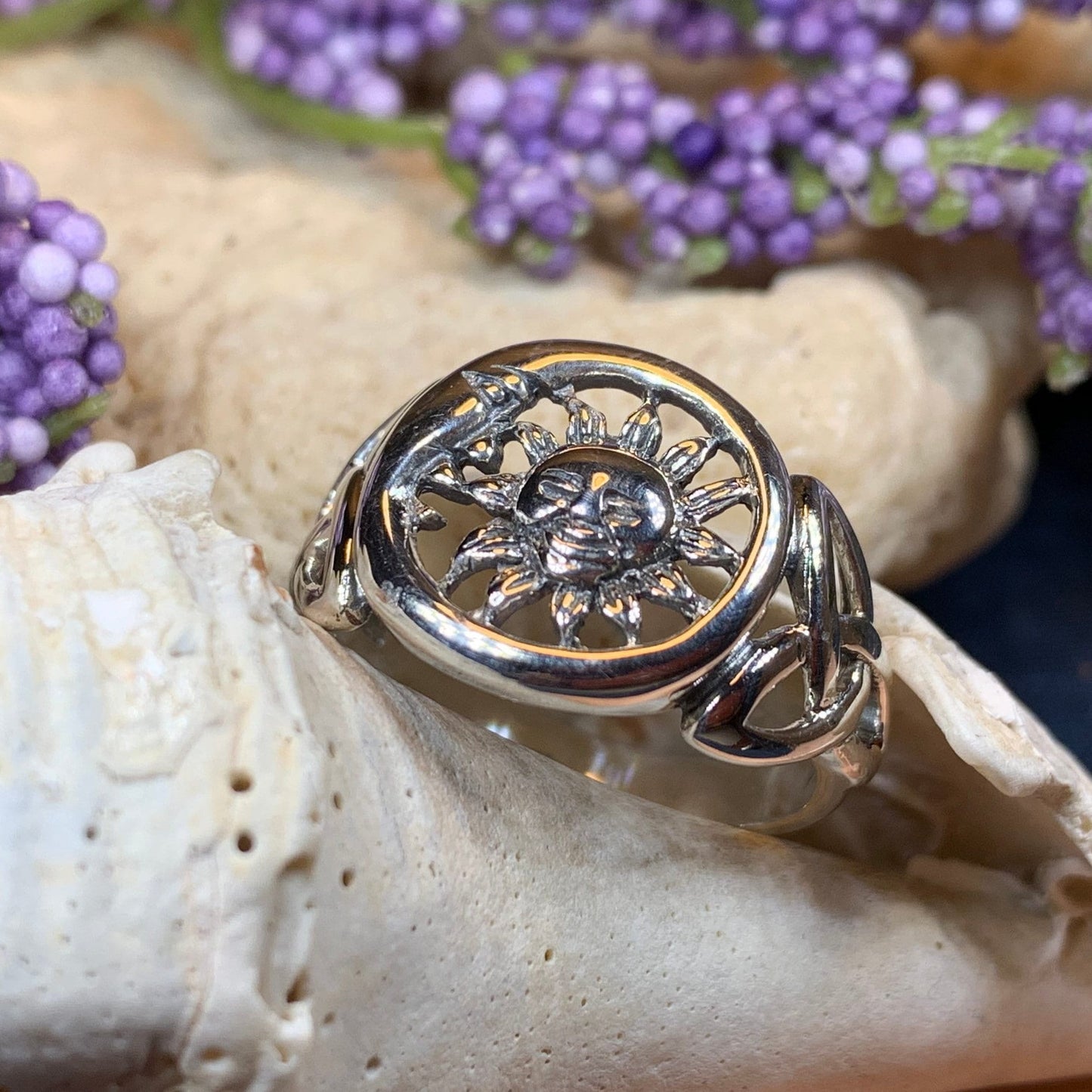 Celtic Sky Moon Ring — view 4