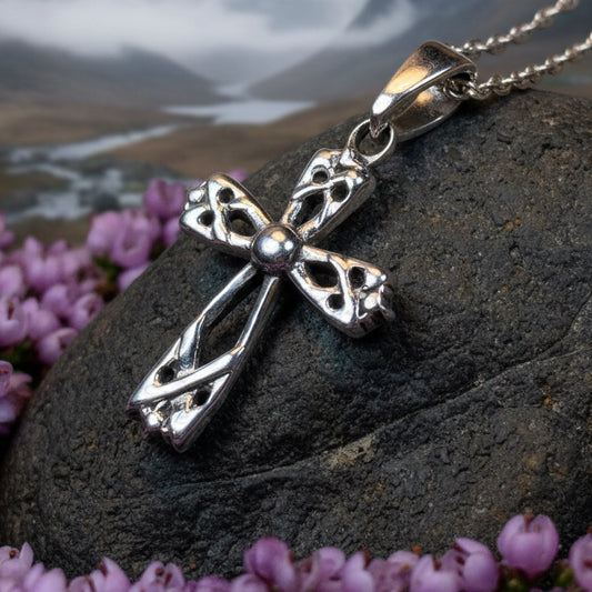 Celtic Cross Necklace, Irish Jewelry, Celtic Jewelry, First Communion Gift, Confirmation Gift, Irish Cross, Religious Jewelry, Mom Gift
