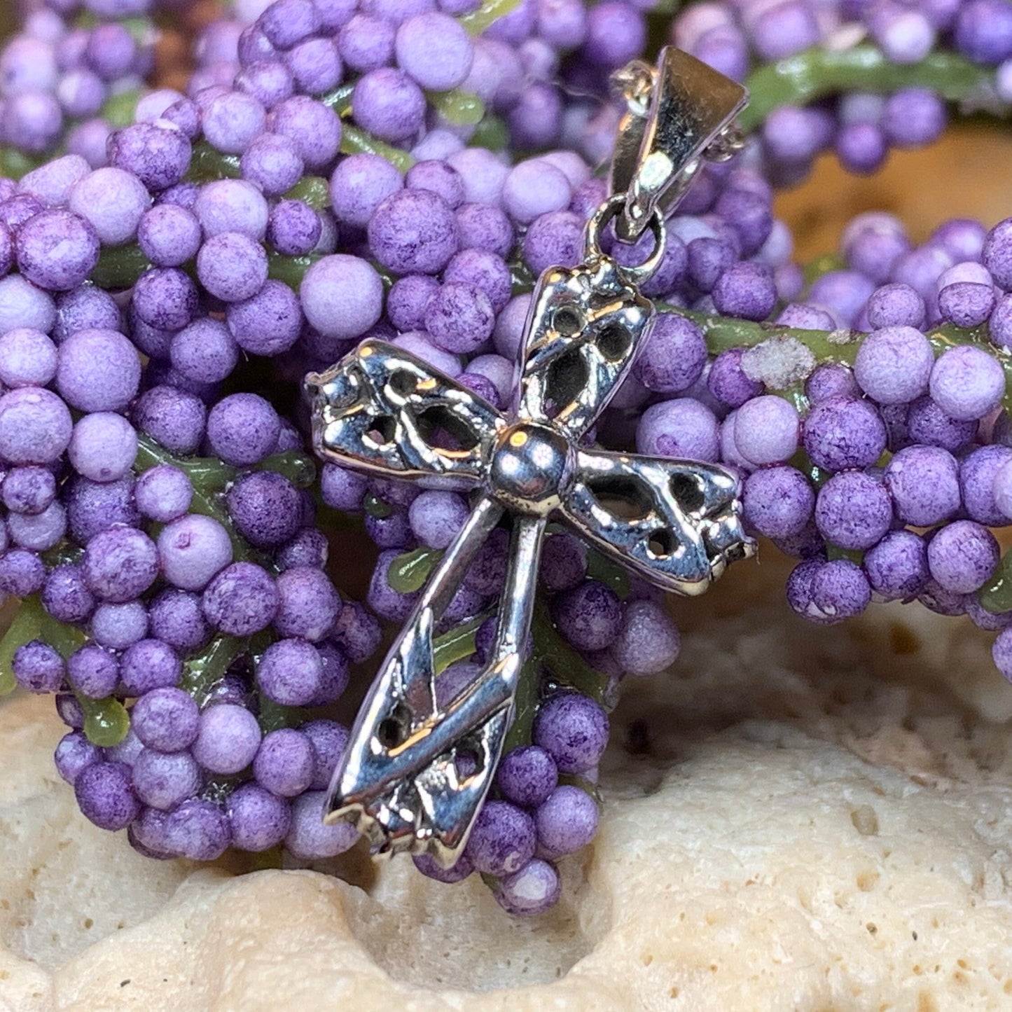 Purity Celtic Cross Necklace — view 3