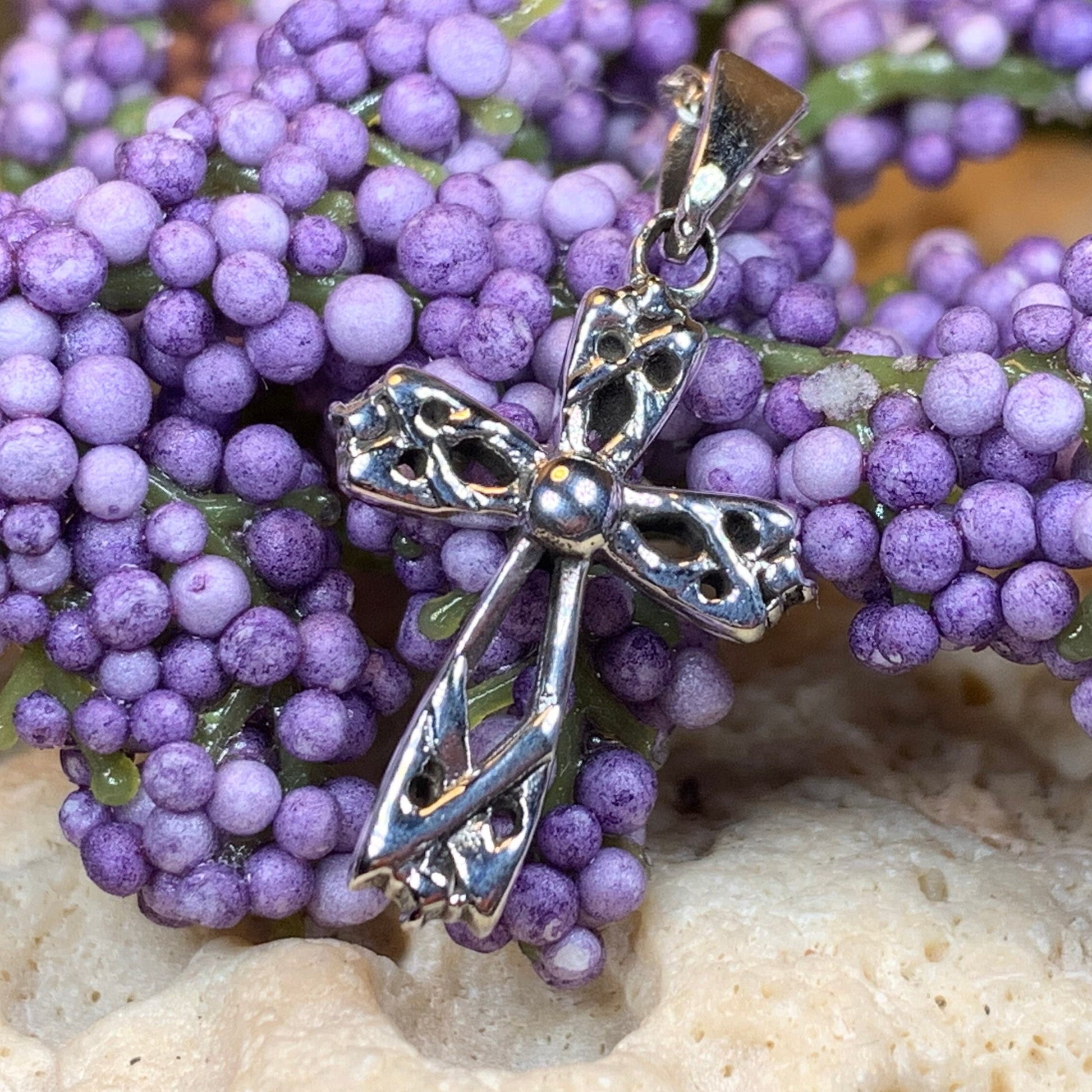 Purity Celtic Cross Necklace — view 3