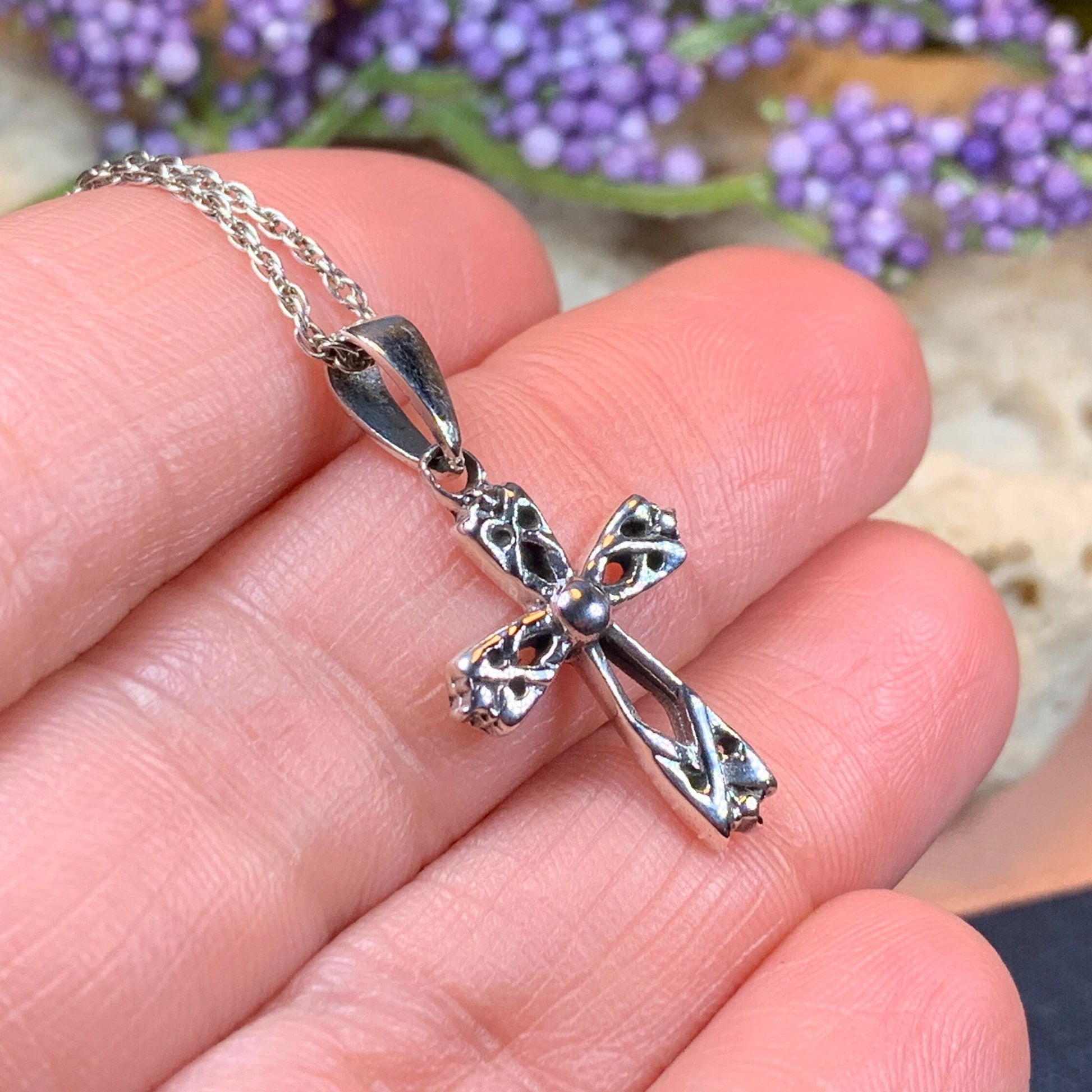 Purity Celtic Cross Necklace — view 4