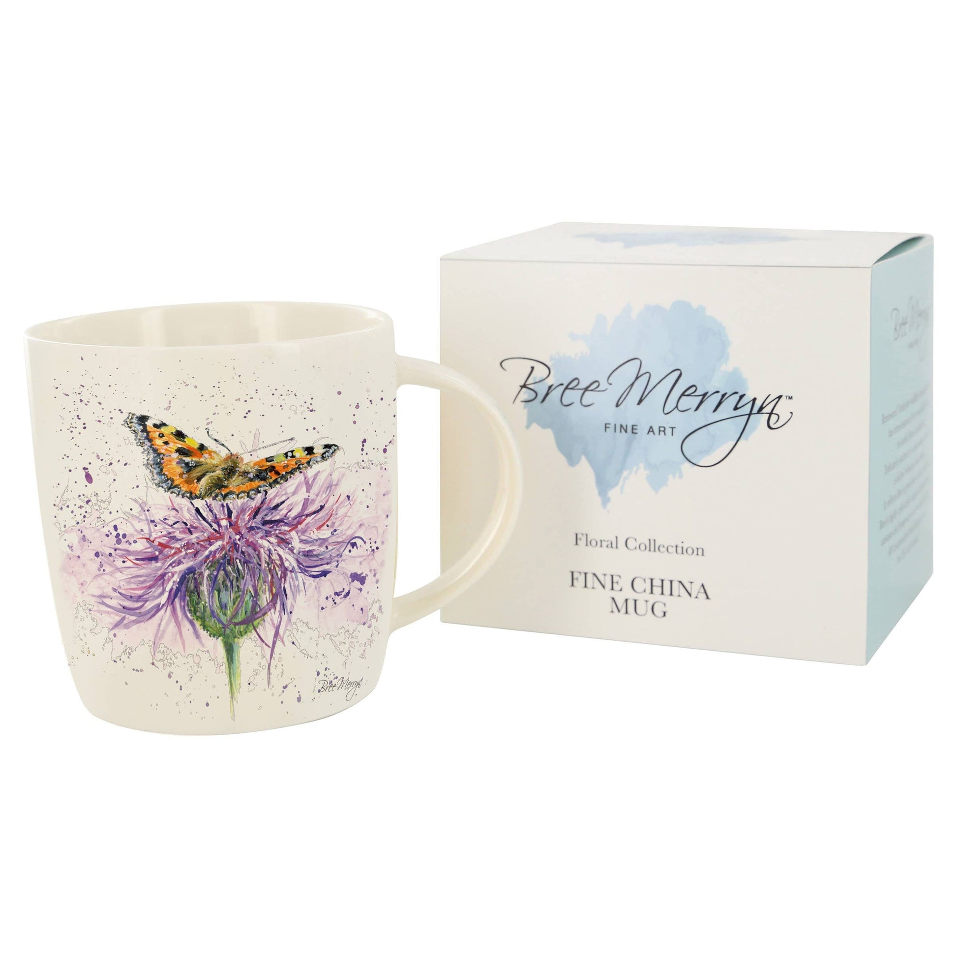 Bree Merryn Scottish Thistle & Butterfly Mug — view 7