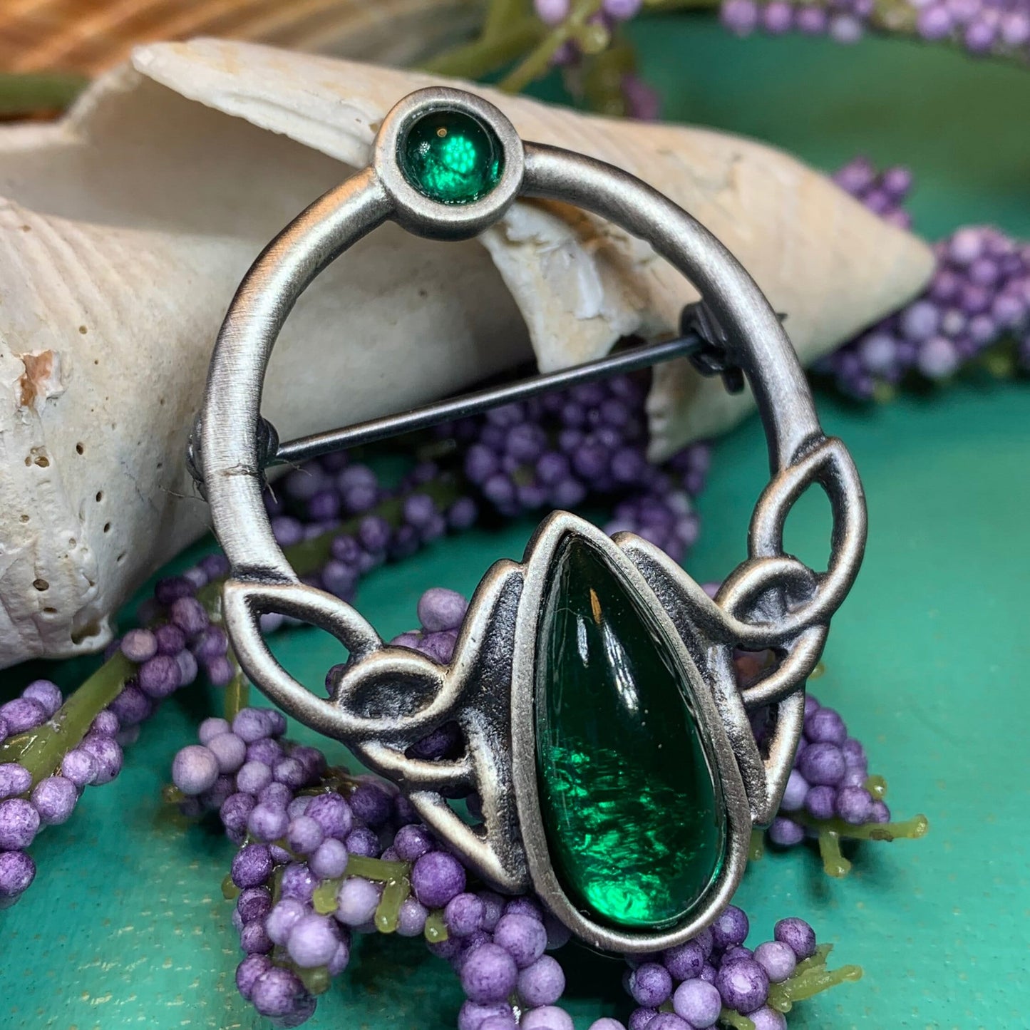 Fiona Celtic Knot Brooch - Handmade in Scotland — view 7