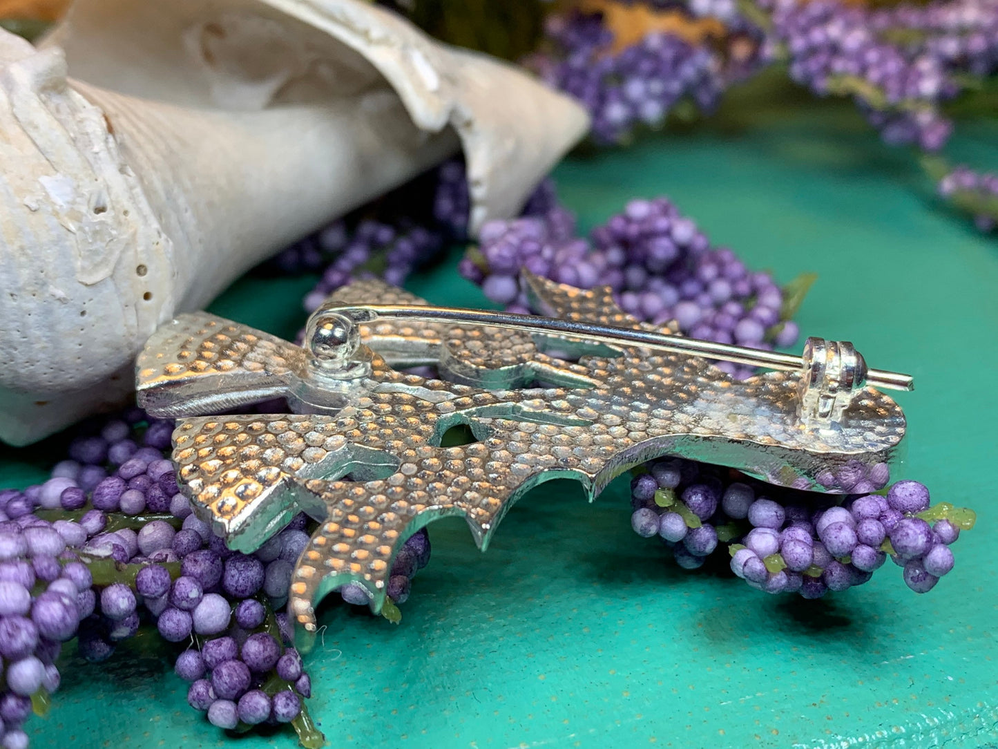 Montrose Thistle Brooch - Handmade in Scotland — view 6