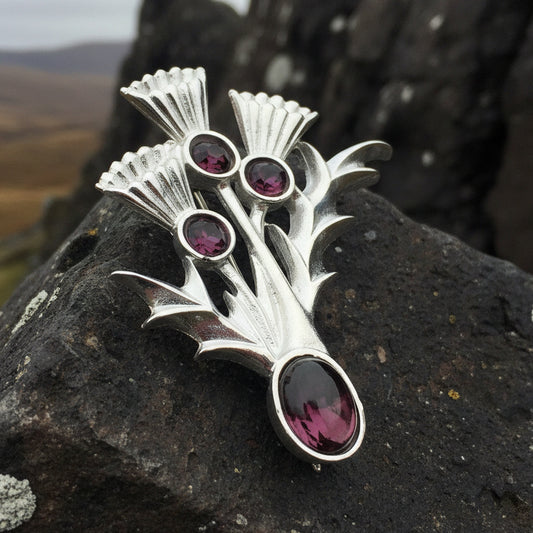Thistle Brooch, Celtic Jewelry, Scottish Pin, Bridal Jewelry, Anniversary Gift, Tartan Pin, Celtic Brooch, Scotland Jewelry, Outlander Pin