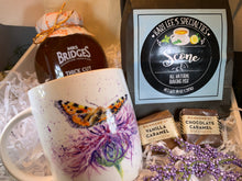 Load image into Gallery viewer, Scottish Gift Box, Thistle Mug, Scotland Gift Box, Outlander Gift, New Home Gift, Get Well Gift, Thank You Gift, Wife Gift, Mom Gift
