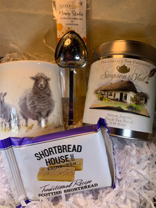 Irish Gift Box, Sheep Mug Gift, Ireland Loose Tea Gift, Irish Mug, St. Patrick's Day Gift, New Home Gift, Get Well Gift, Thank You Gift