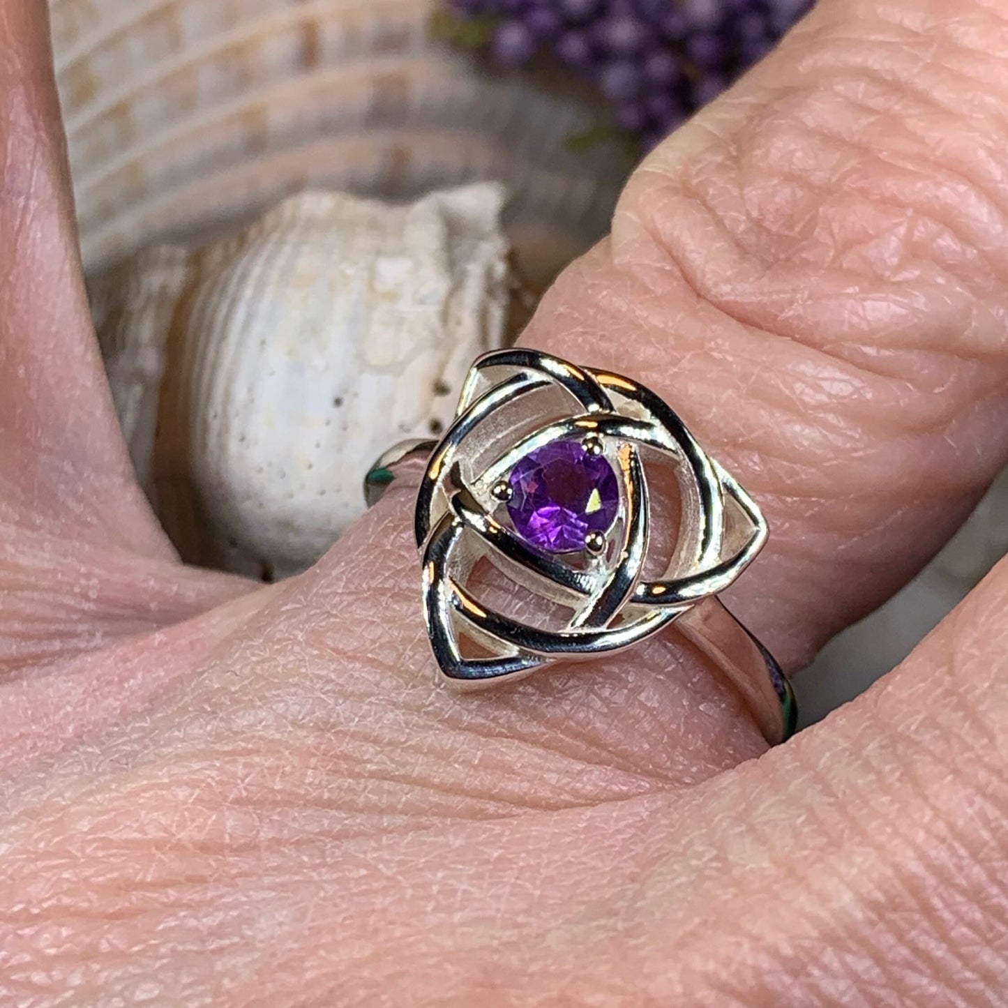 Lorinda Celtic Knot Ring — view 4