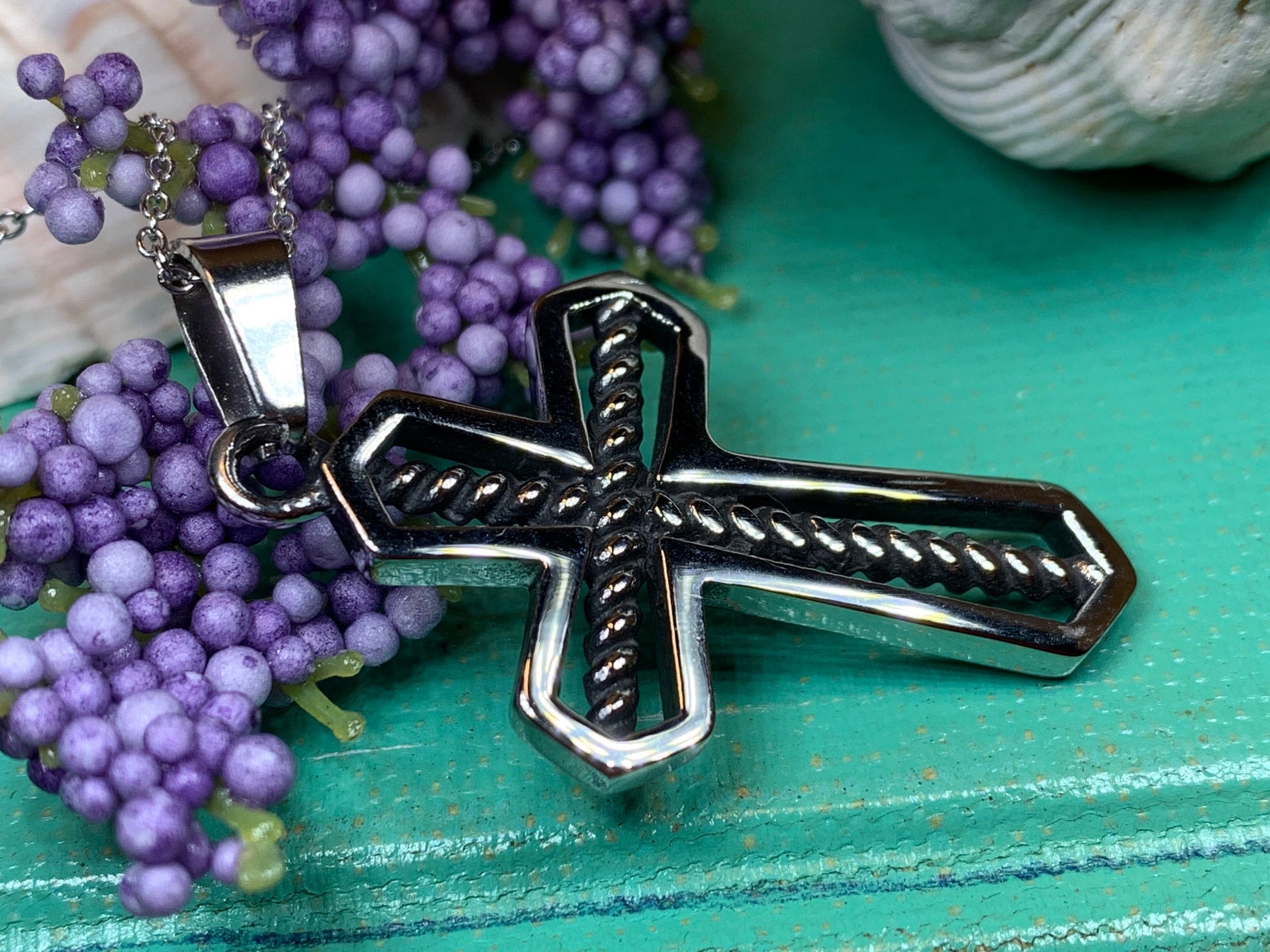 Celtic Cross Necklace, Cross Pendant, Confirmation Cross, Anniversary Gift, Communion Gift, Religious Jewelry, Spiritual Gift, Dad Gift