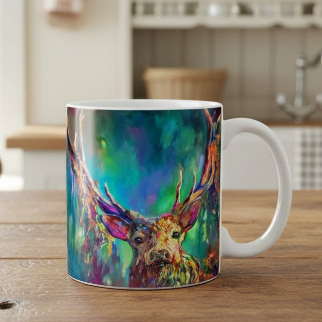 Scotland Mug, Scotland Gift, Stag Mug, Scottish Ceramic Mug, Stag Lover Gift, Outlander Gift, Coffee Mug Gift, Mom Gift, Dad Gift, Wife Gift