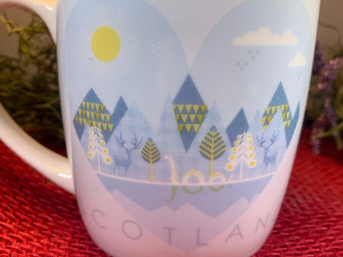 Load image into Gallery viewer, Scotland Mug, Scotland Gift, Scottish Mug, Ceramic Mug, Blue Mug, Outlander Gift, Coffee Mug Gift, Mom Gift, Dad Gift, Wife Gift
