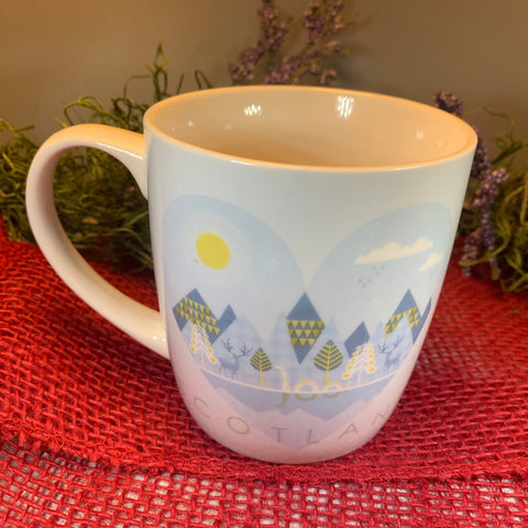 Load image into Gallery viewer, Scotland Mug, Scotland Gift, Scottish Mug, Ceramic Mug, Blue Mug, Outlander Gift, Coffee Mug Gift, Mom Gift, Dad Gift, Wife Gift
