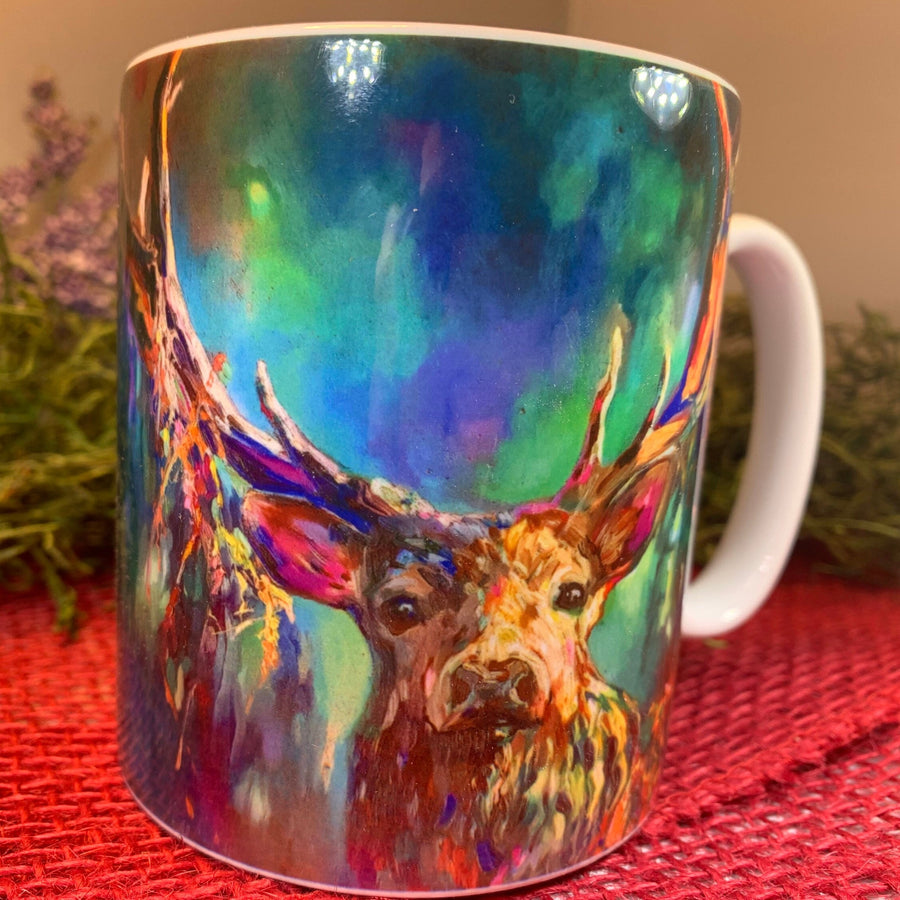Scotland Mug, Scotland Gift, Stag Mug, Scottish Ceramic Mug, Stag Lover Gift, Outlander Gift, Coffee Mug Gift, Mom Gift, Dad Gift, Wife Gift