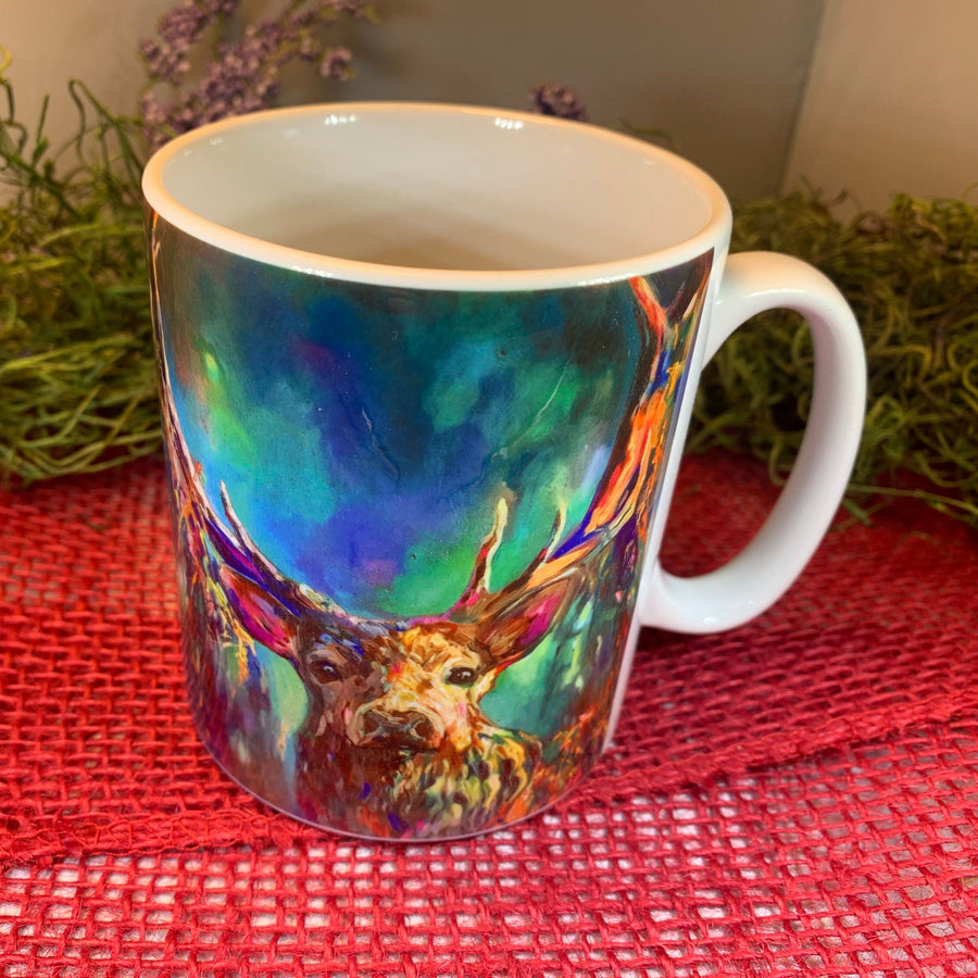 Scotland Mug, Scotland Gift, Stag Mug, Scottish Ceramic Mug, Stag Lover Gift, Outlander Gift, Coffee Mug Gift, Mom Gift, Dad Gift, Wife Gift