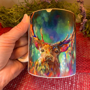 Scotland Mug, Scotland Gift, Stag Mug, Scottish Ceramic Mug, Stag Lover Gift, Outlander Gift, Coffee Mug Gift, Mom Gift, Dad Gift, Wife Gift