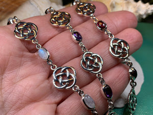 Celtic Knot Bracelet, Dara Knot Jewelry, Celtic Bracelet, Irish Jewelry, Five Fold Knot Bracelet, Scotland Gift, Wife Gift, Girlfriend Gift