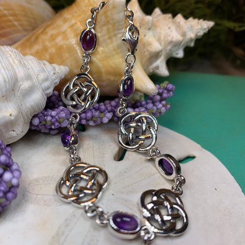 Load image into Gallery viewer, Celtic Knot Bracelet, Dara Knot Jewelry, Celtic Bracelet, Irish Jewelry, Five Fold Knot Bracelet, Scotland Gift, Wife Gift, Girlfriend Gift
