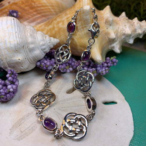 Load image into Gallery viewer, Celtic Knot Bracelet, Dara Knot Jewelry, Celtic Bracelet, Irish Jewelry, Five Fold Knot Bracelet, Scotland Gift, Wife Gift, Girlfriend Gift
