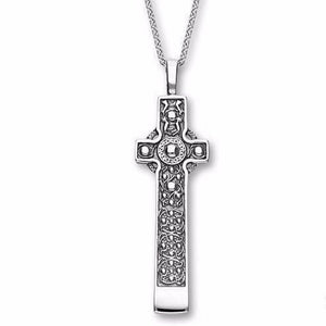 Celtic Cross Necklace, Scottish Jewelry, St. Martin's Cross Pendant, First Communion Cross, Christian Jewelry, Religious Jewelry, Dad Gift