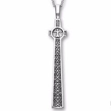 Load image into Gallery viewer, Celtic Cross Necklace, Scottish Jewelry, Mclean&#39;s Cross Pendant, First Communion Cross, Christian Jewelry, Religious Jewelry, Dad Gift
