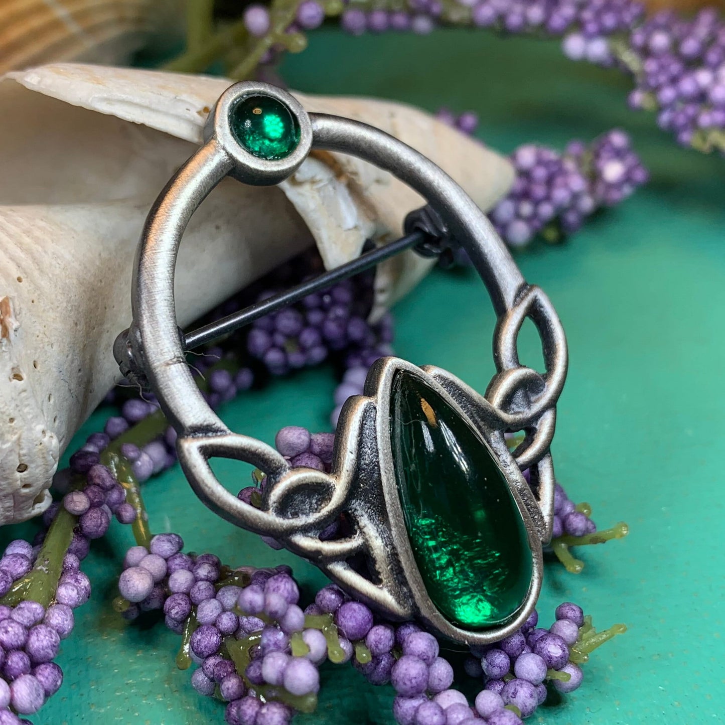 Fiona Celtic Knot Brooch - Handmade in Scotland — view 9
